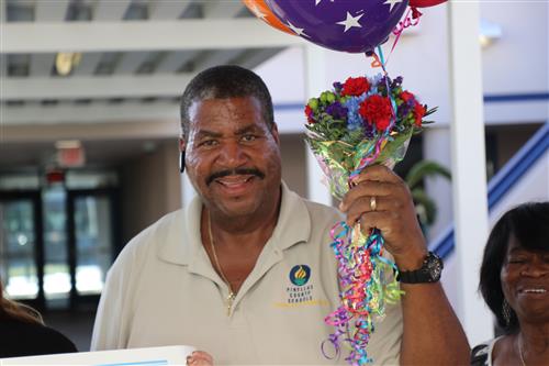 Edward Wallace, state finalist for Florida School-Related Employee of the Year